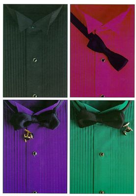 tuxedo shirts color bow ties